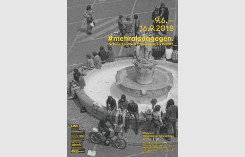 Die Ausstellung #mehralsdagegen. Schüler(protest)bewegung 1968ff. wird am 8. Juni 2018 im Museum Hexenbürgermeisterhaus in Lemgo eröffnet. 